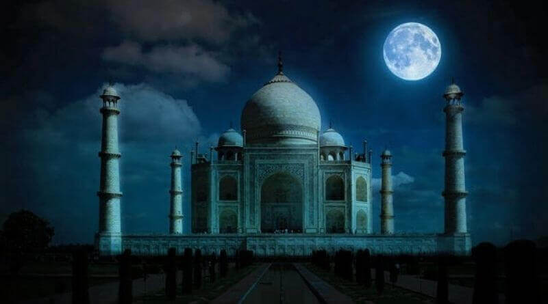 Night View of Taj Mahal
